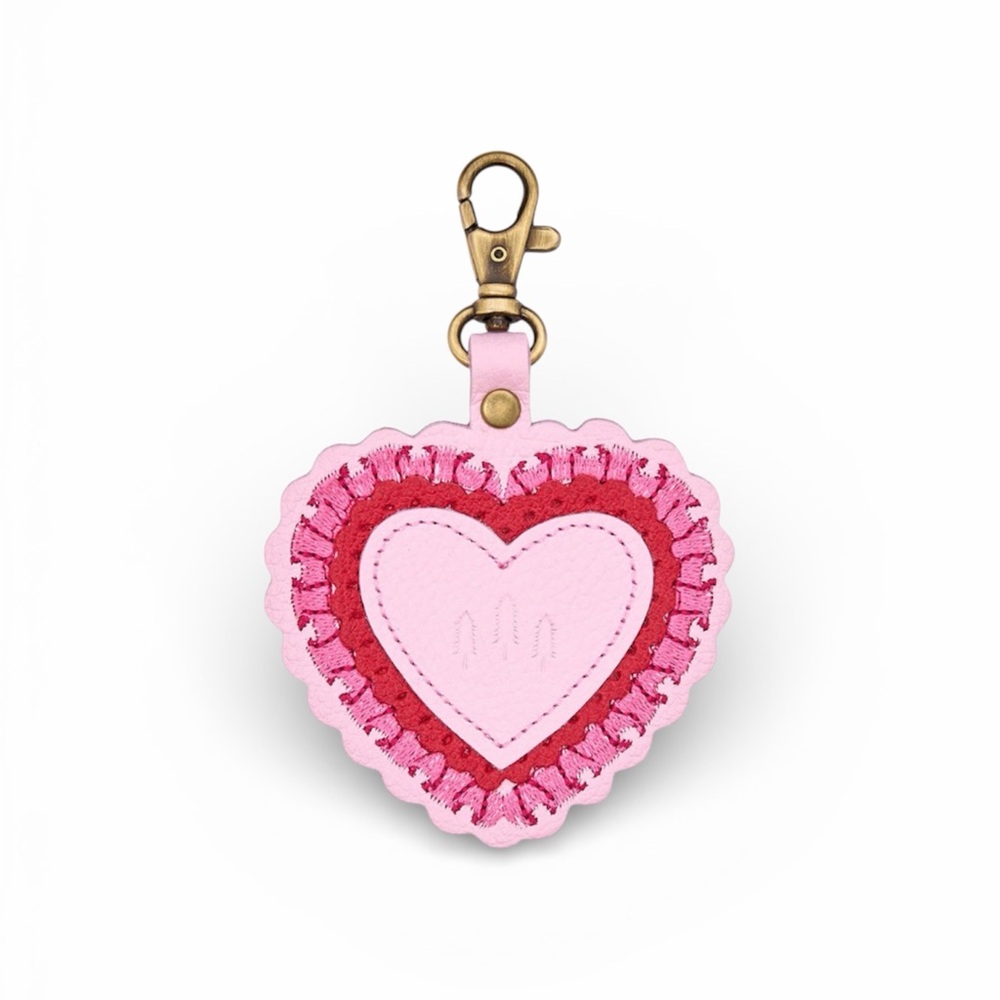 PORTLAND LEATHER Sweetheart Keychain Pinkaboo